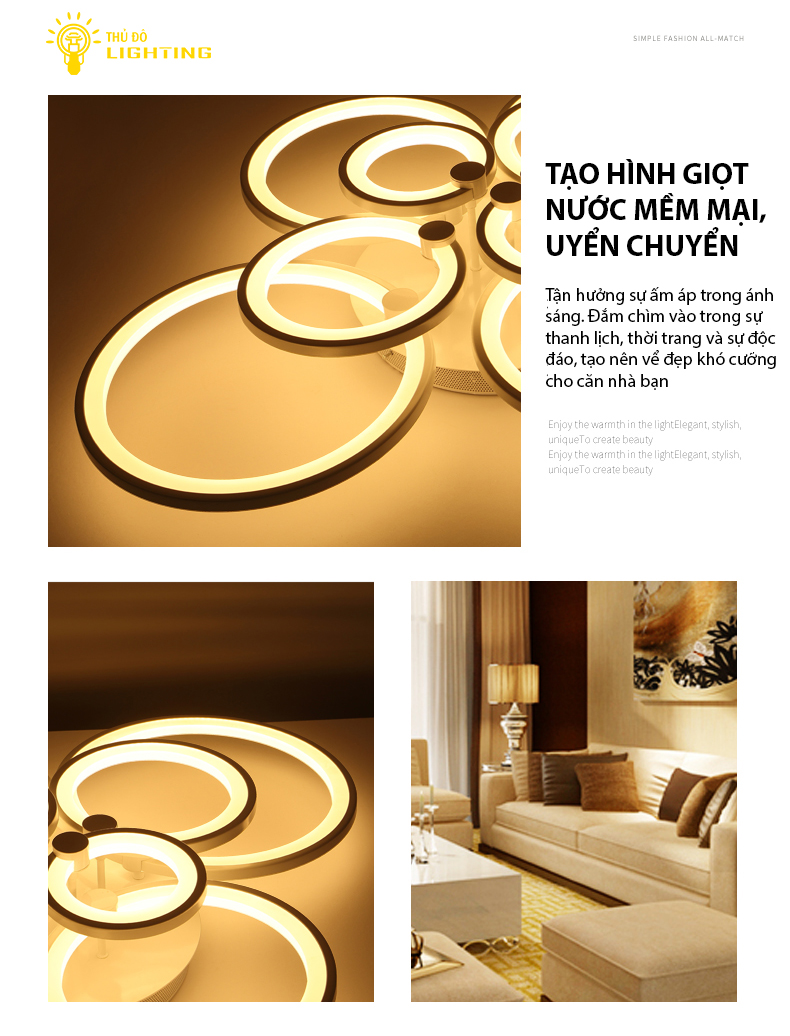 đèn mâm giọt nước