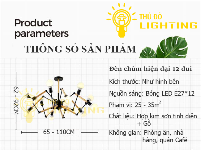 đèn chùm hiện đại