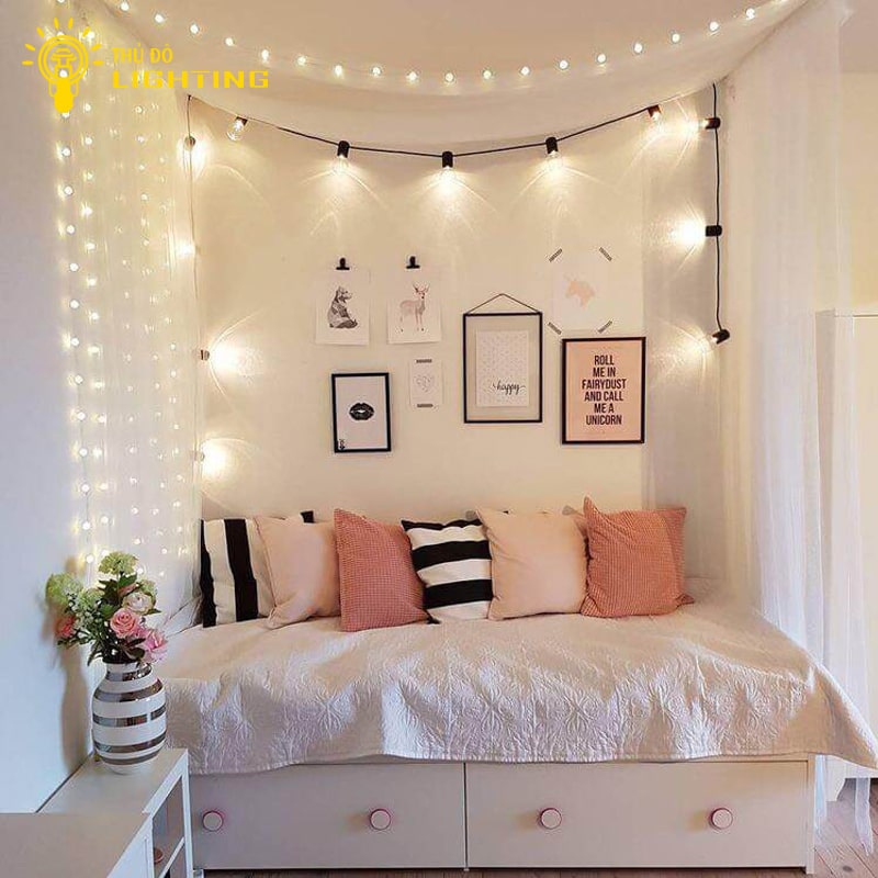 Những cách trang trí phòng ngủ bằng đèn mà ai cũng nên biết