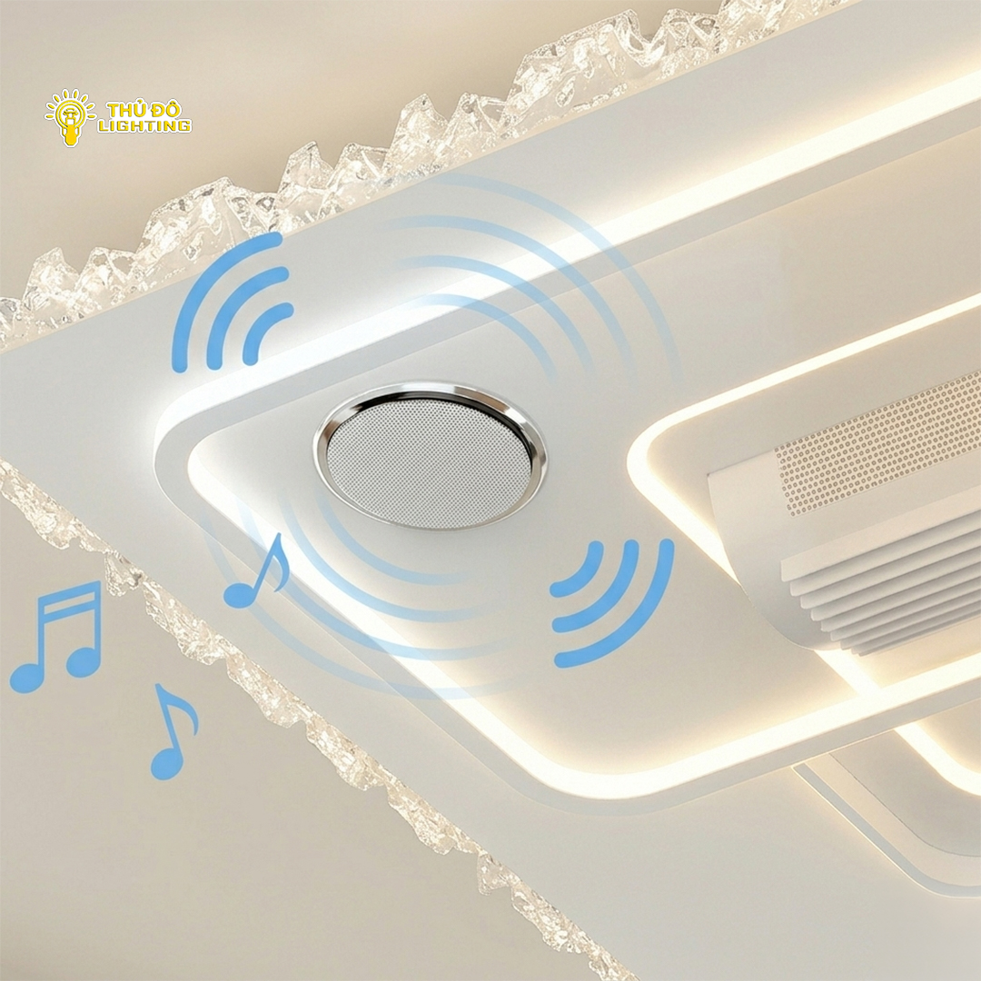 Đèn Quạt Ốp Trần Chữ Nhật FS-995