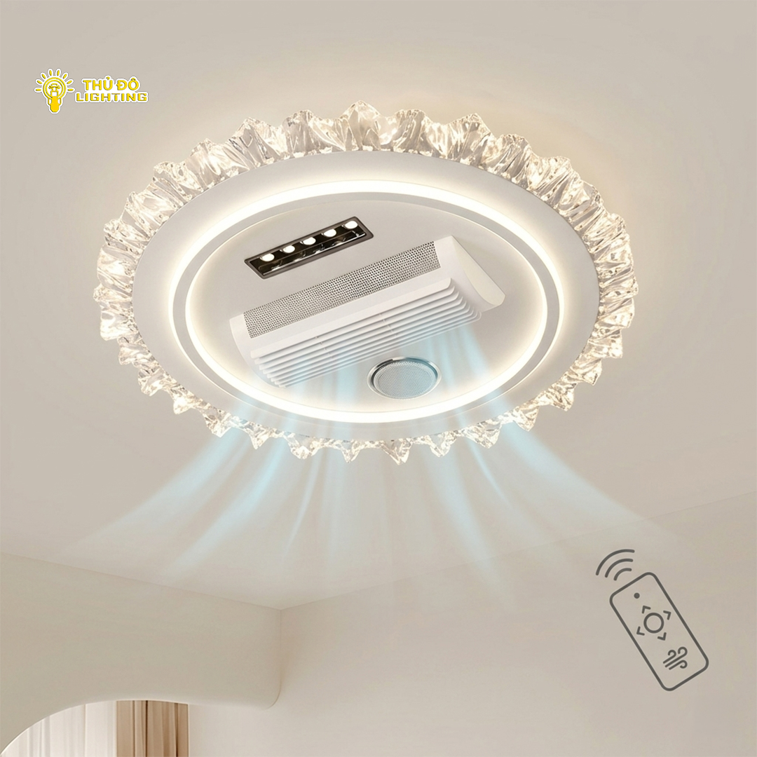 Đèn Quạt Ốp Trần Tròn FS-995