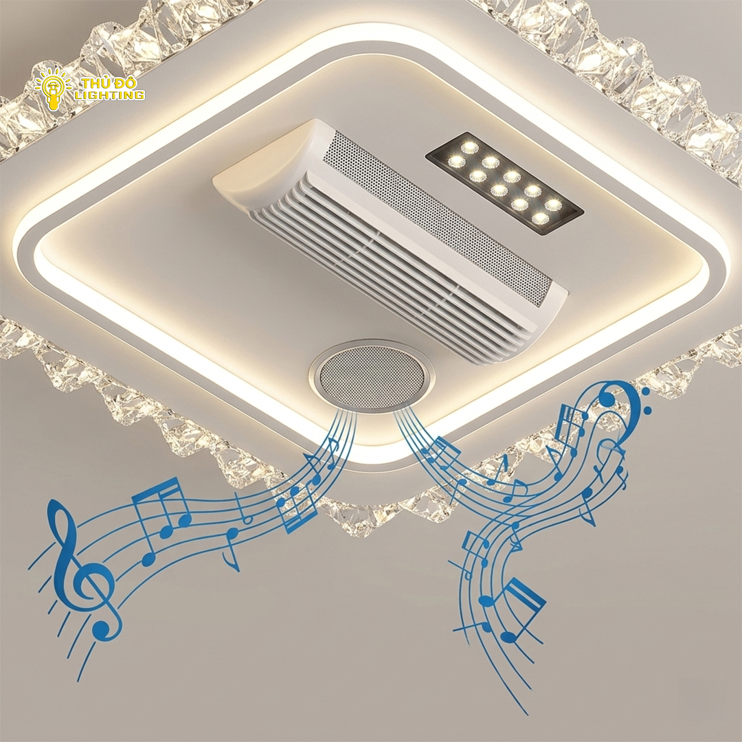 Đèn Quạt Ốp Trần Vuông FS-995